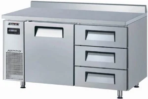 Стол морозильный TURBO AIR KWF15-3D-3-700 c ящиками и бортом