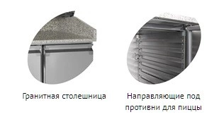 Стол холодильный для пиццы TEFCOLD PT1200 без надстройки — изображение 2