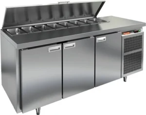Стол холодильный для салатов HICOLD SL1-111SN (1/3) О