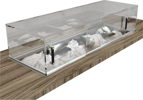 Витрина холодильная для морепродуктов GASTROLUX ВСВВ-104/СК/Л — изображение 3